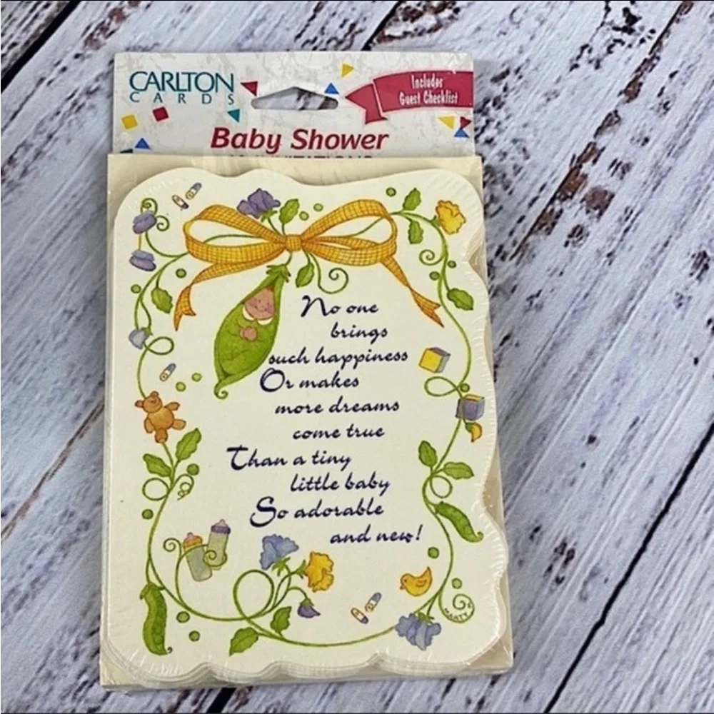 NWT Vintage Baby Shower Invitations (Bundle of 40)